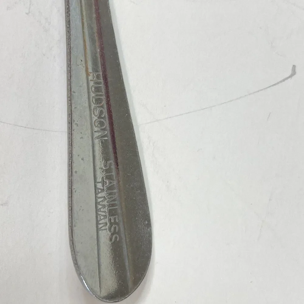 9 Vintage Hudson‎ Stainless Steel Silverware  Small Teaspoons Spoons Taiwan